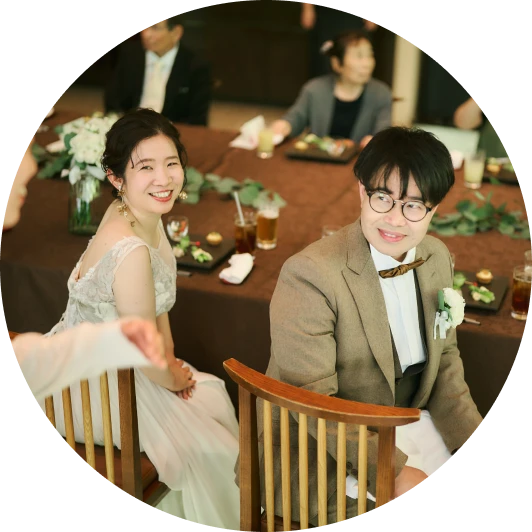 顔合わせを兼ねた家族婚