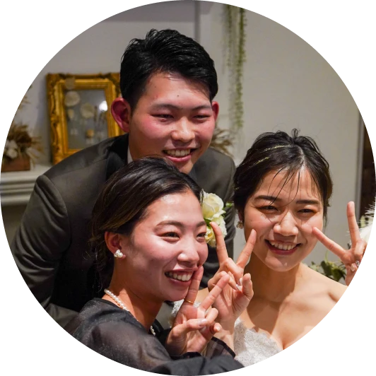 親友10名との結婚式