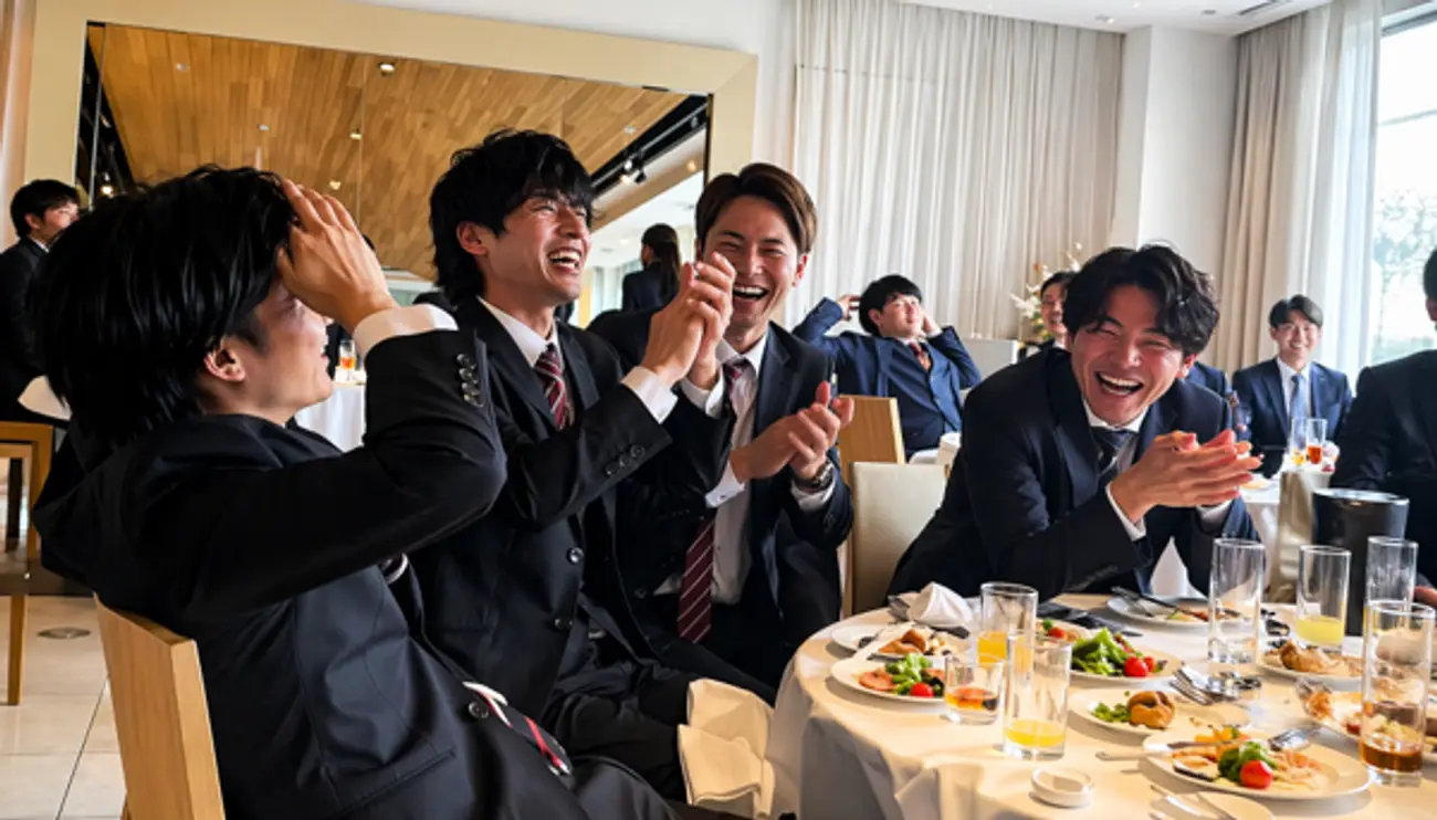 【お披露目パーティー・岡山・40名】沖縄挙式後に友人へ感謝を伝える、あたたかなお披露目パーティー｜ THE MAGRITTE（事例）
