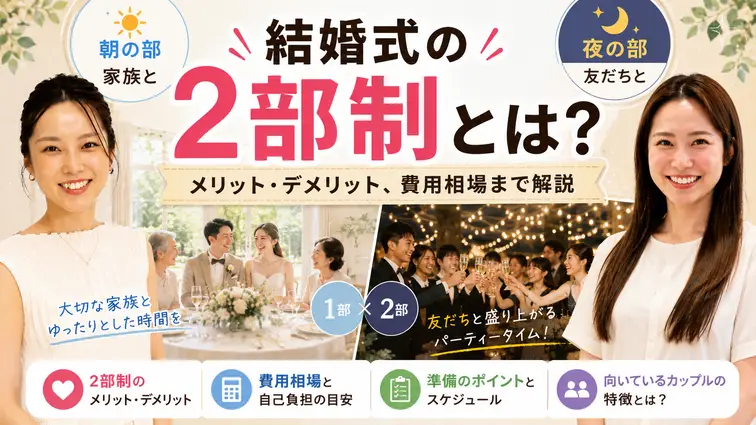 結婚式　2部制